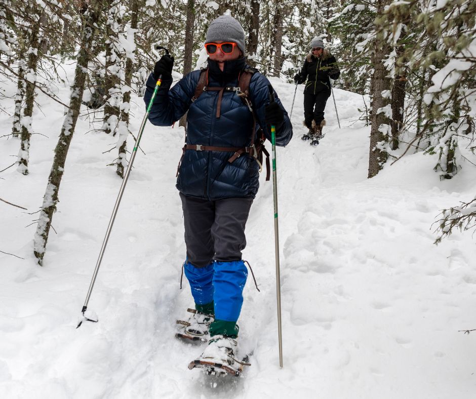 Snowshoes snowshowing