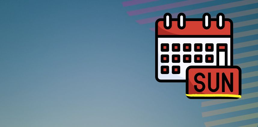 sunday shown on calendar